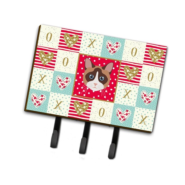 Carolines Treasures 6 x 2 x 9 in. Snowshoe Cat Love Leash or Key Holder CK5167TH68 - main